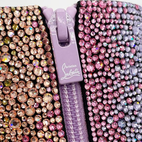 New Christian Louboutin Condora Strass Rainbow Crystal Heeled Ankle Boots EU 36 - Picture 10 of 14